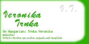 veronika trnka business card